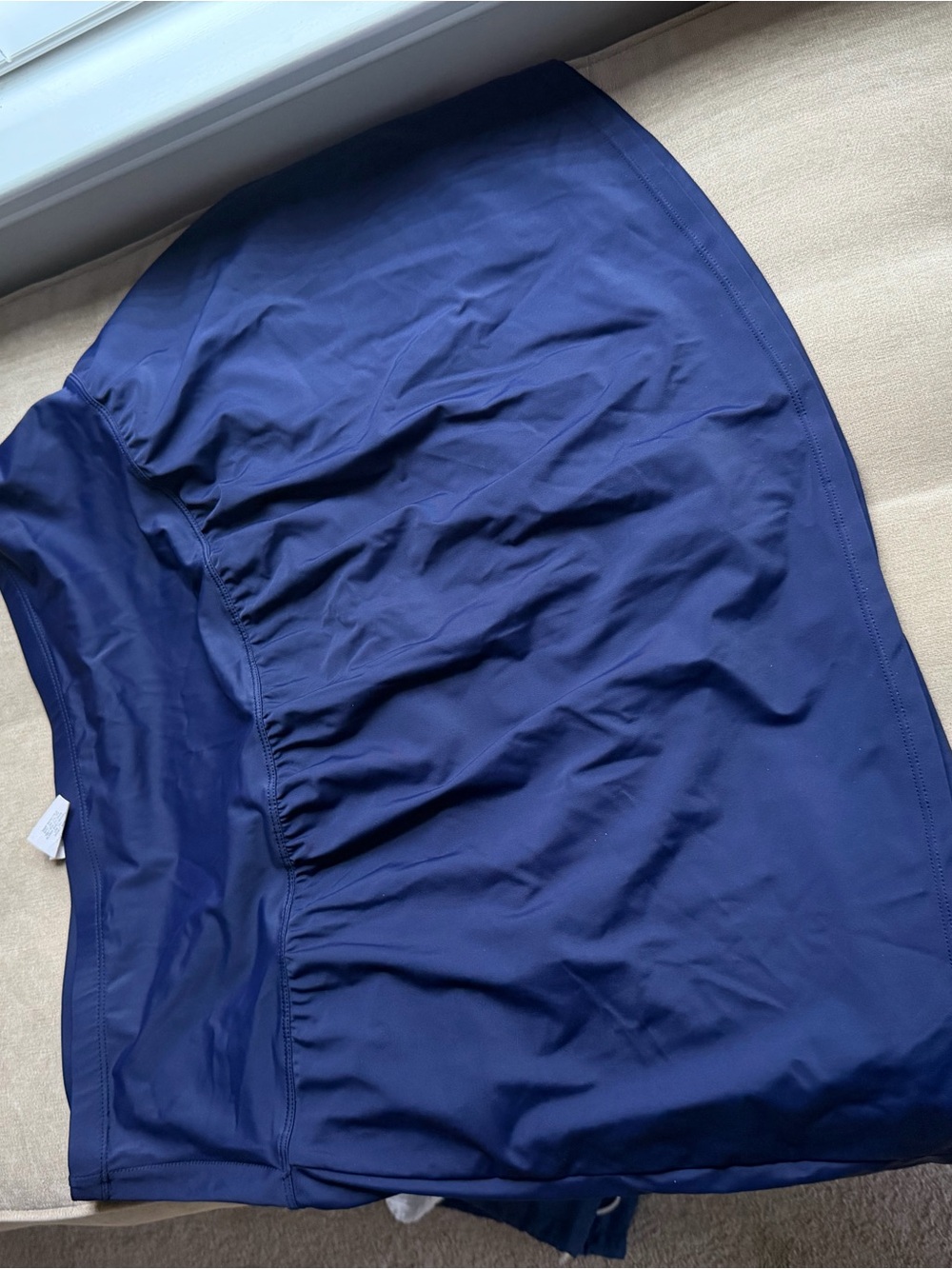 Island Escape Dark Blue Swim Skirt, 24W